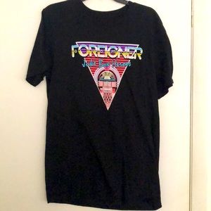 Foreigner Jukebox Heroes M black tee shirt
